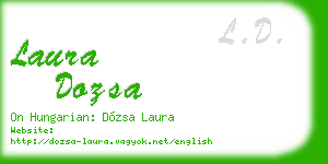 laura dozsa business card